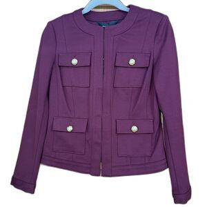 NWT White House Black Market Luxe Stretch Military Stylist Jacket